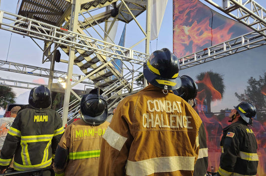 MDFR Local 1403 Relay Team stands ready to take the start at the 2023 Firefighter Challenge World Championship