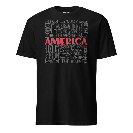 Black America Women's Patriotic T-Shirt