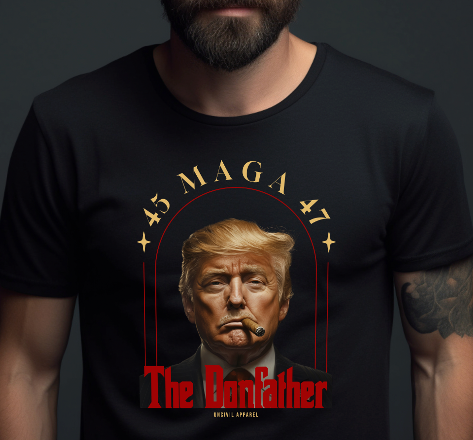 Black The Donfather Trump T-Shirt