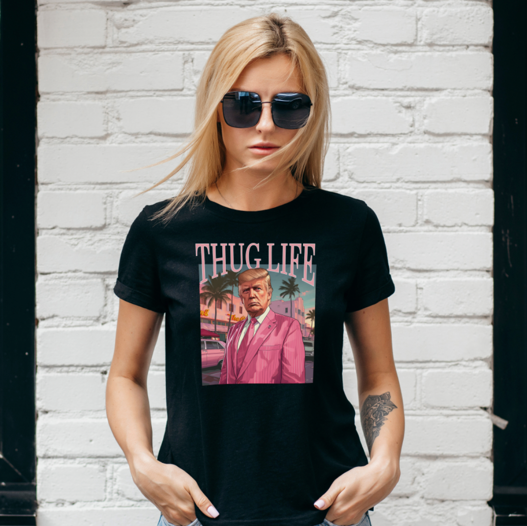 Black Thug Life Trump Limited Time Design T-Shirt