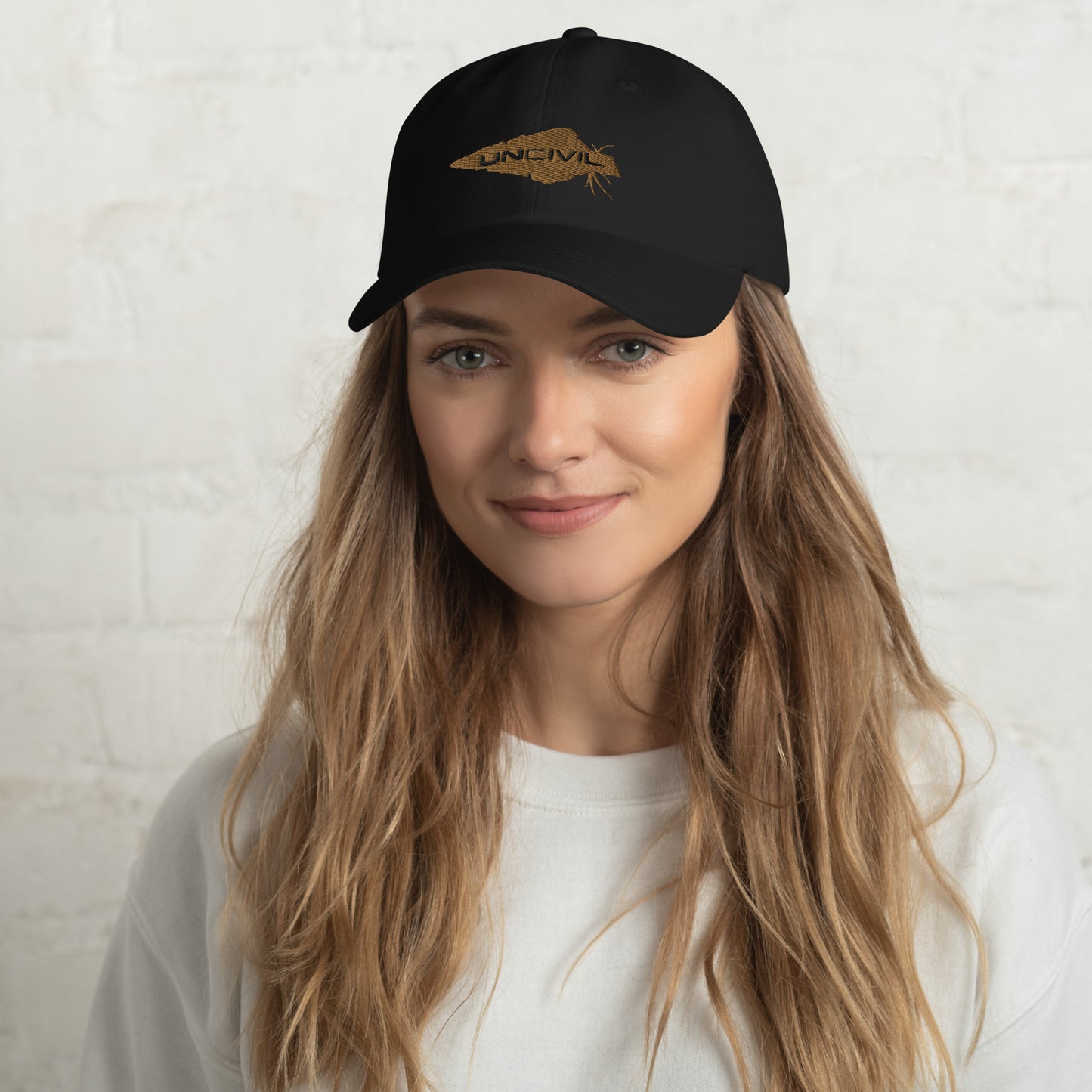 UNCIVIL Gold Spear Cap black front unisex