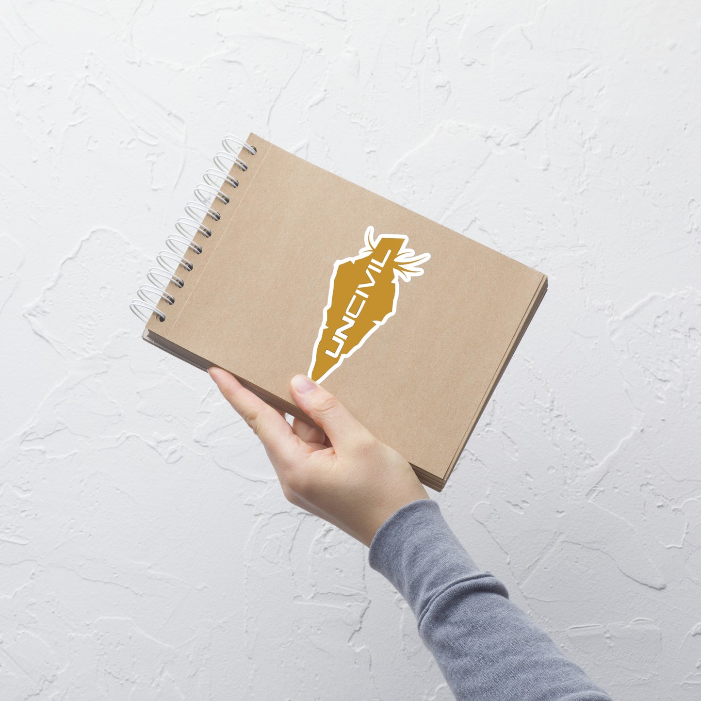 UNCIVIL 5.5 x 5.5 inch Gold Bubble-free stickers.