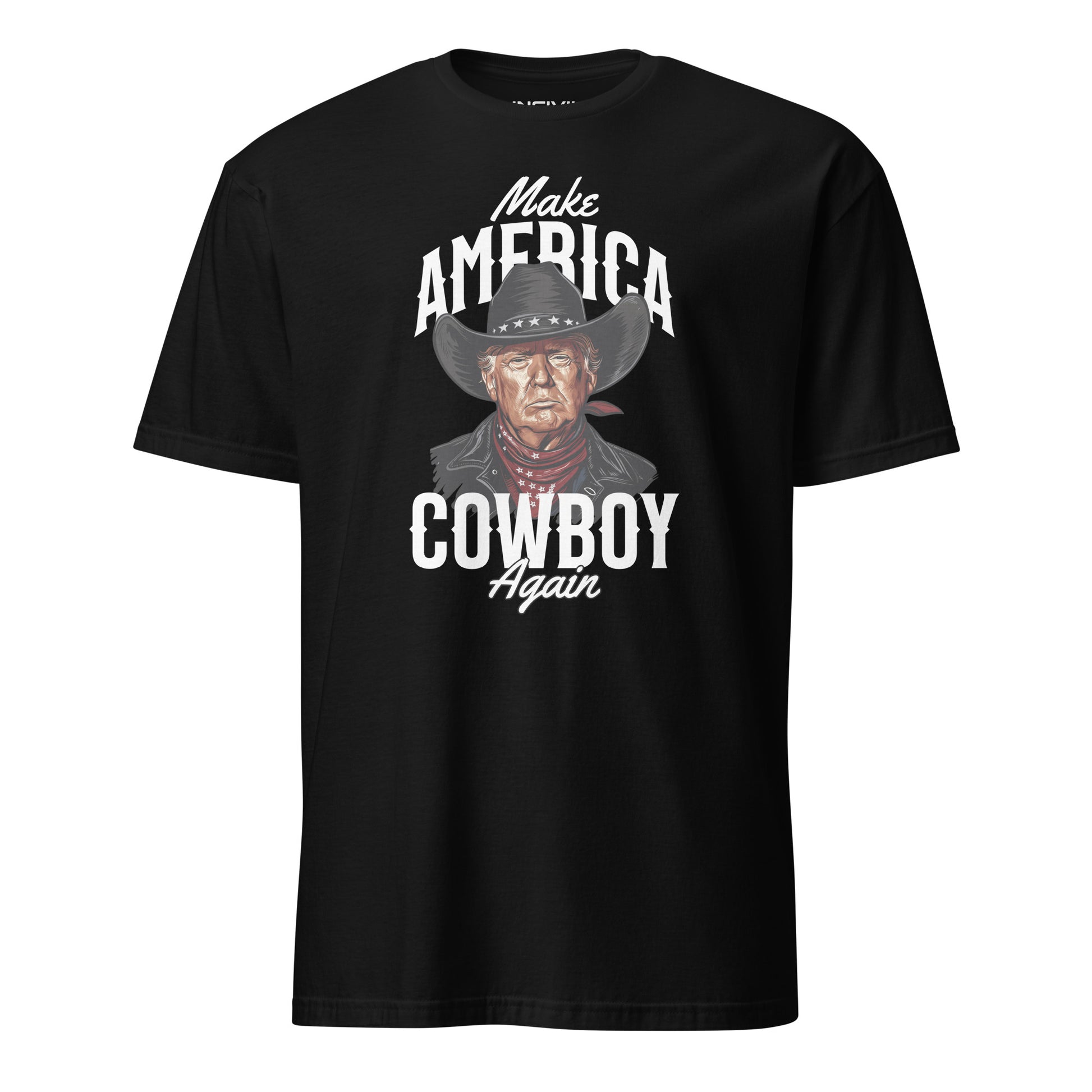 Black Make America Cowboy Again Limited Time Design Trump T-Shirt
