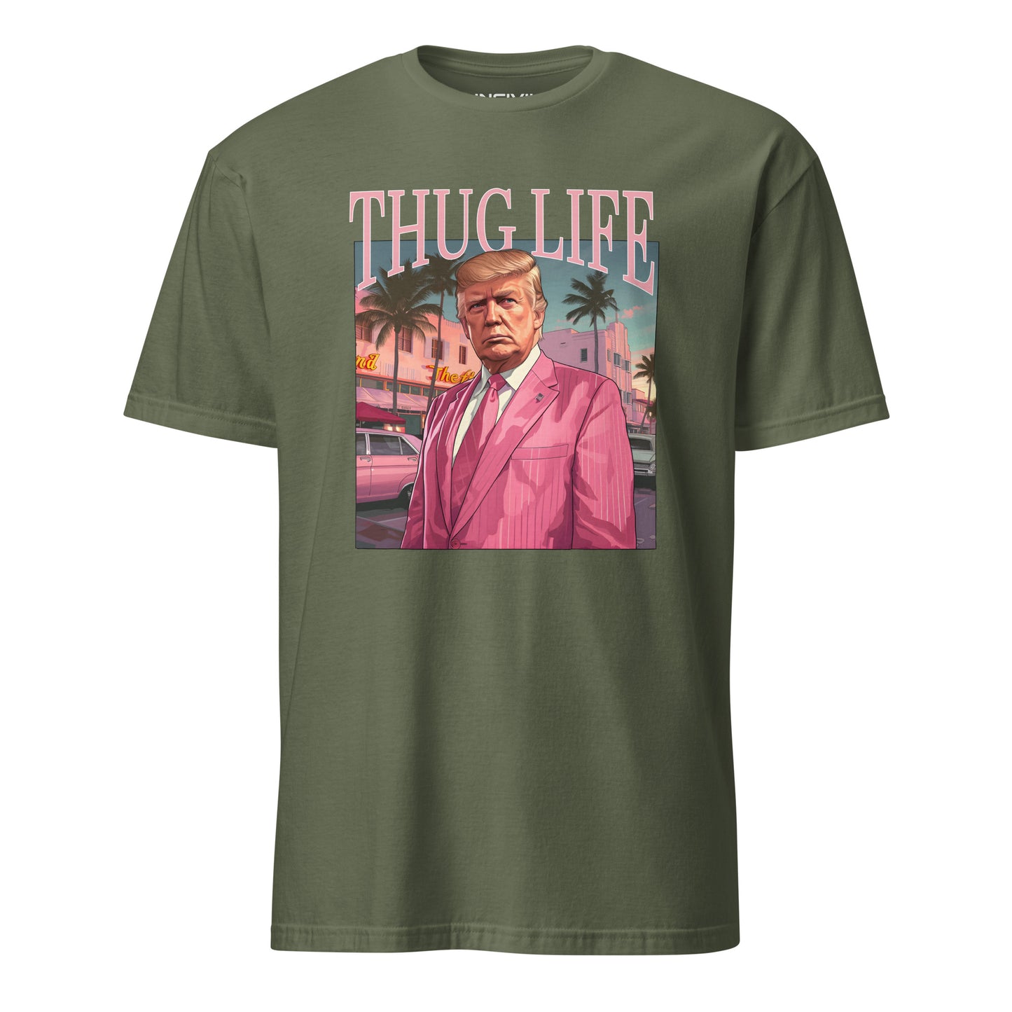 Military Green Thug Life Trump Limited Time Design T-Shirt
