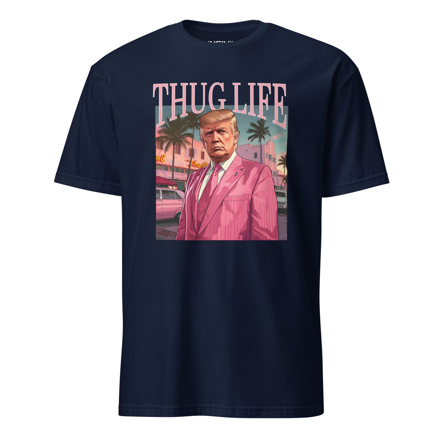Navy Blue Thug Life Trump Limited Time Design T-Shirt
