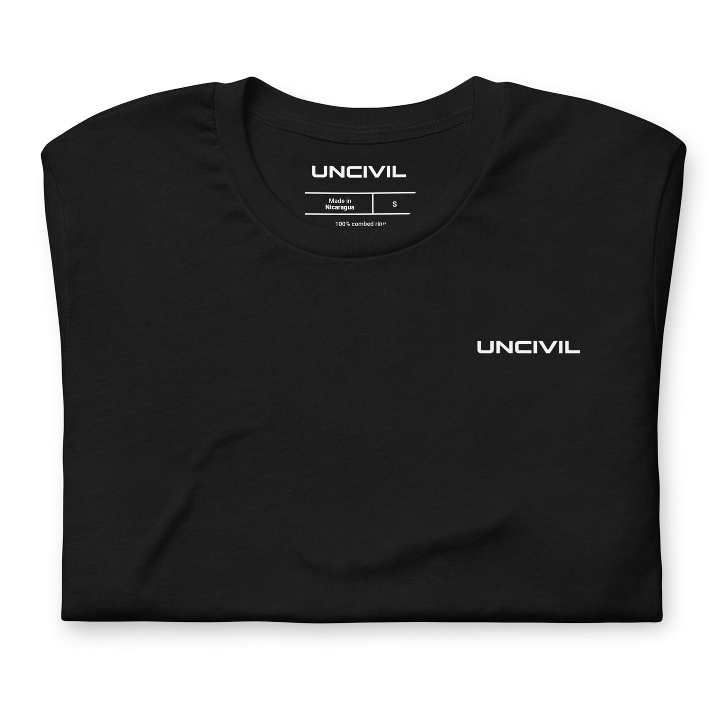Train in Turnout Graphic Firefighter shirt, black and white.