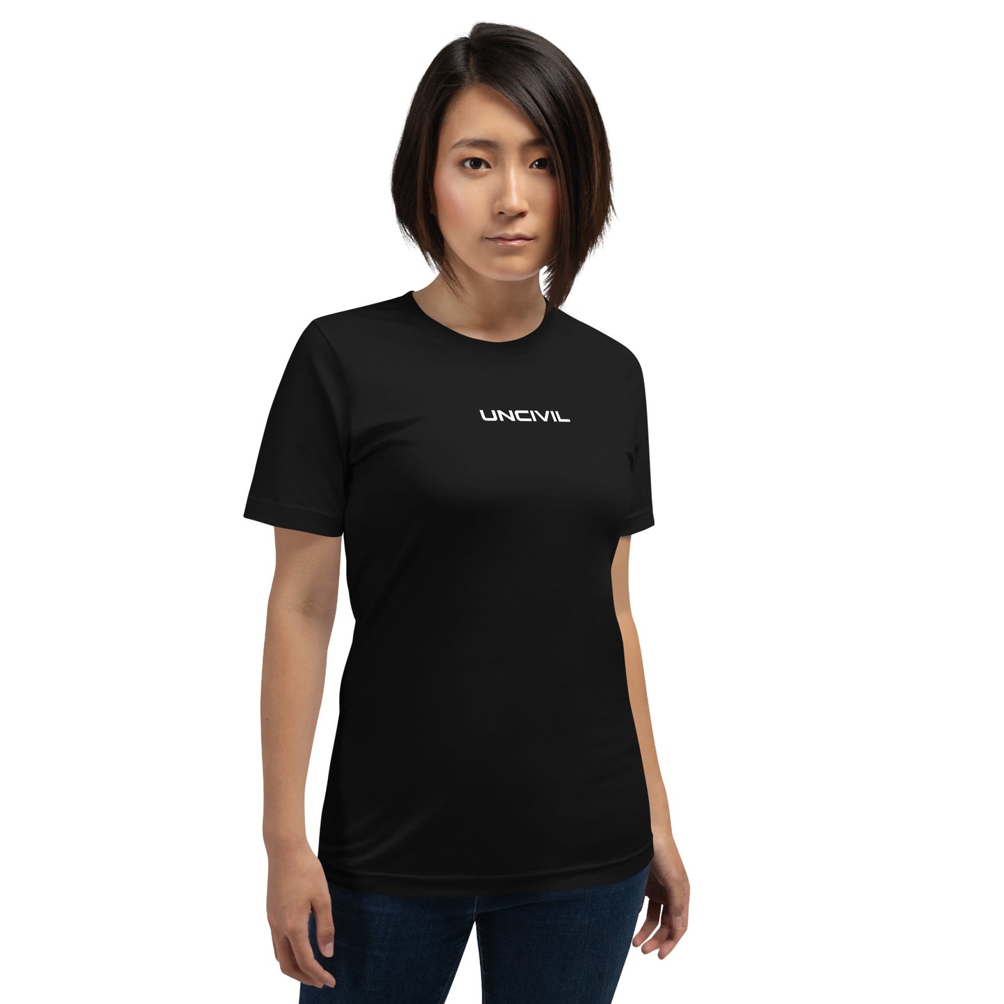 Non-Negotiable Black unisex motivational gym UNCIVIL T-shirt