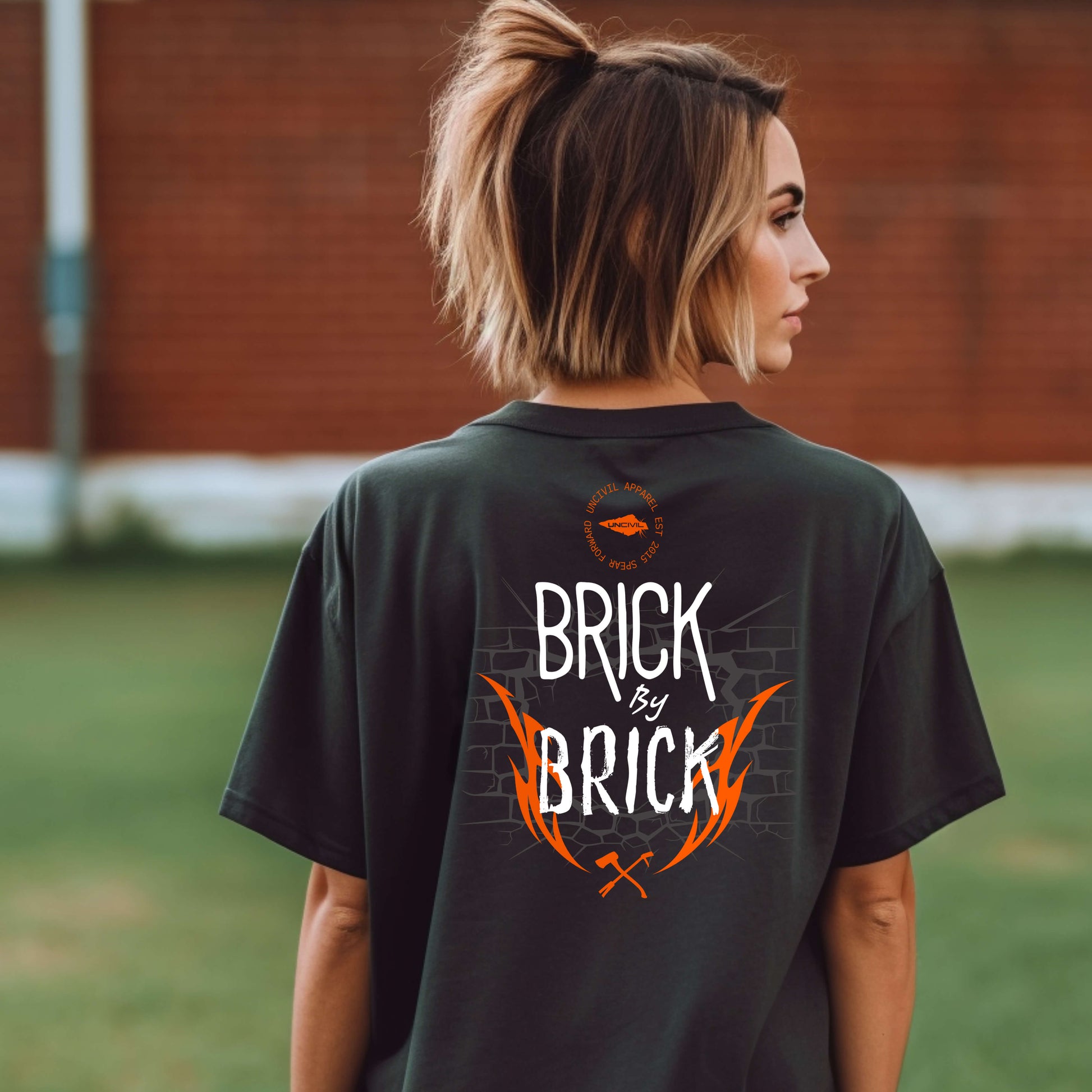 Black Brick by Brick Women's T-Shirt