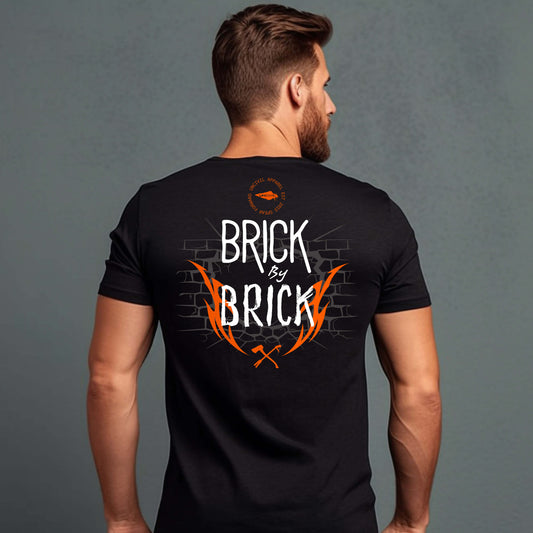 Black Brick by Brick Men's T-Shirt