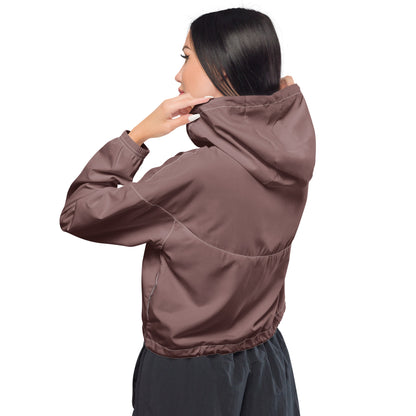 Our Muave Cropped Windbreaker is lightweight, waterproof, and suitable for every kind of adventure. Includes side-slit pockets, breathable mesh lining, and adjustable drawcords on the hood and waist.