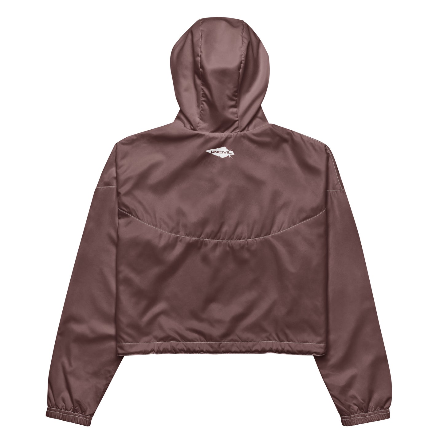 Our Muave Cropped Windbreaker is lightweight, waterproof, and suitable for every kind of adventure. Includes side-slit pockets, breathable mesh lining, and adjustable drawcords on the hood and waist.