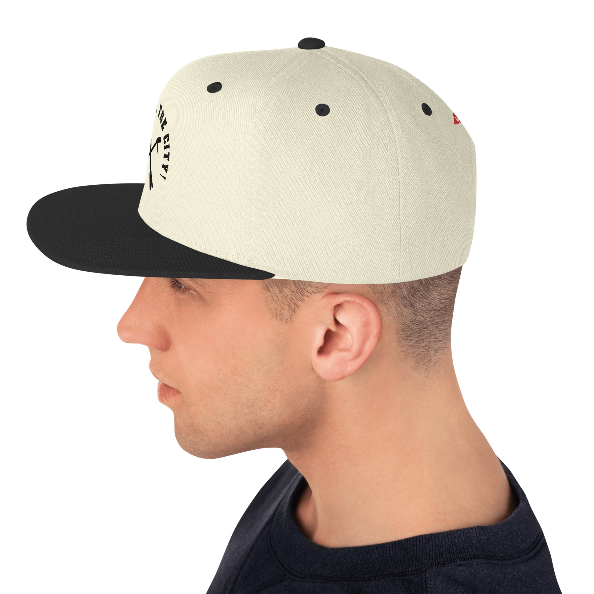 Natural and Black Keys to the City, Halligan Bar classic snapback hat for firefighters