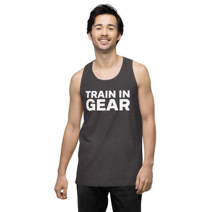 Grey Train in Gear Men’s Premium Tank