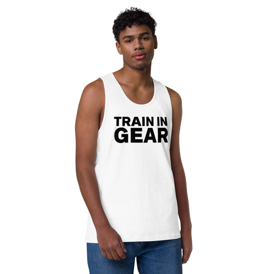 White Train in Gear Men’s Premium Tank