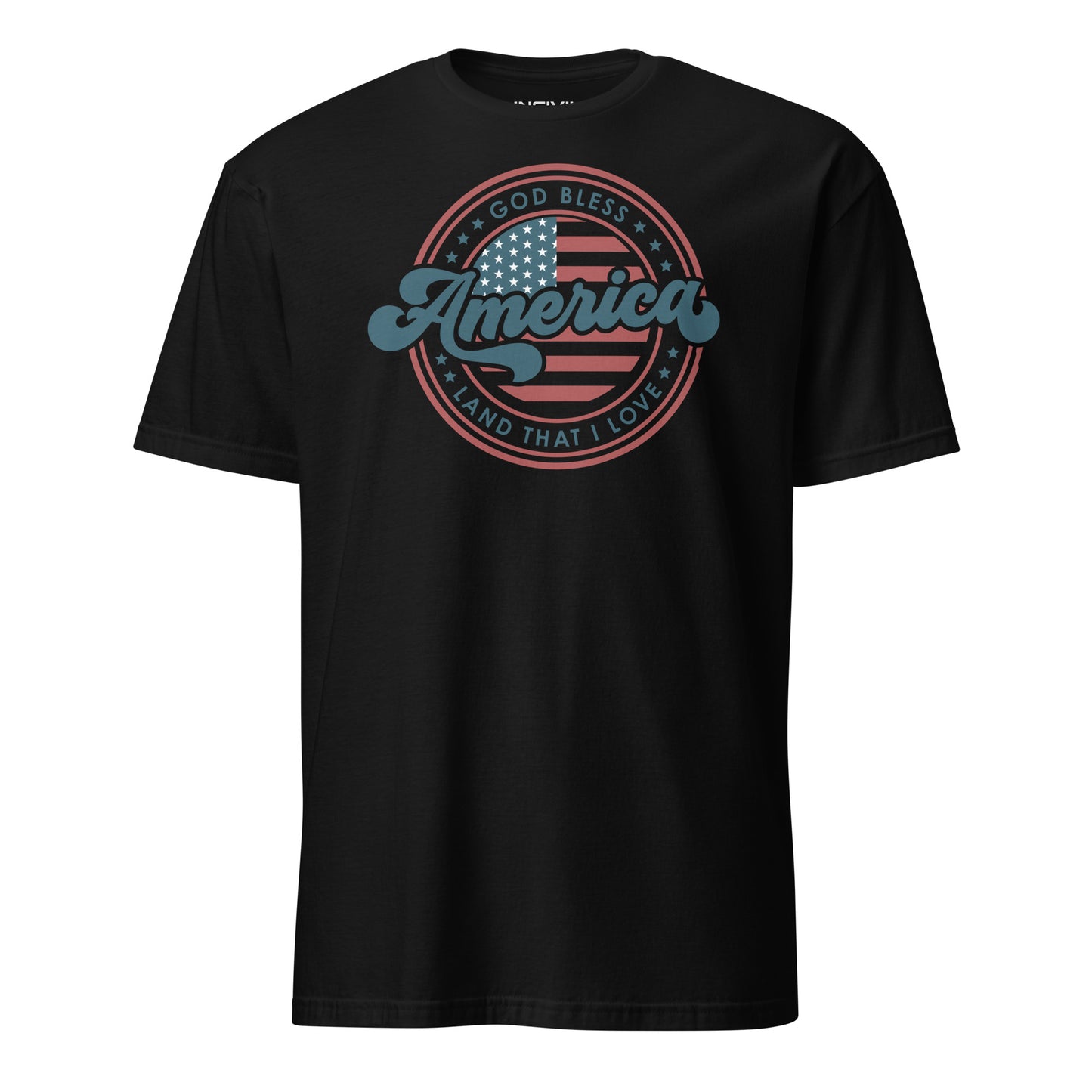 Black Land That I Love Vintage Patriotic  Graphic T-Shirt 