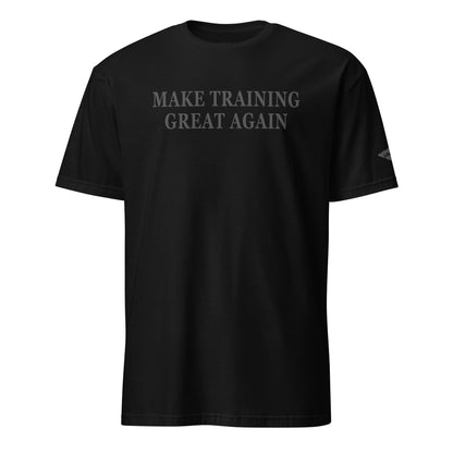 Make Training Great Again Stealth Edition T-Shirt with Uncivil Spear on Left Sleeve