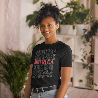 America Women's Patriotic T-Shirt