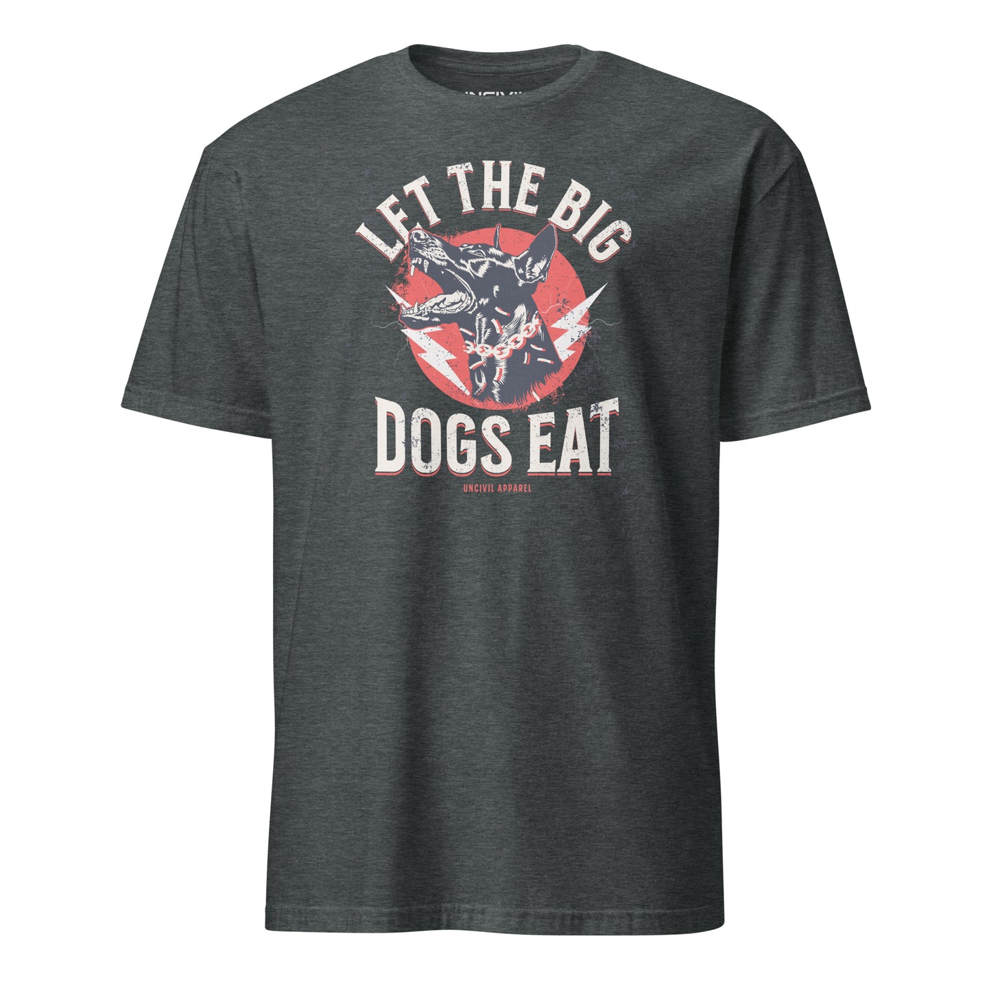 Heather Grey Let The Big Dogs Eat Unisex T-Shirt