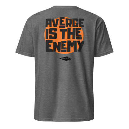 Graphite Grey Average is the Enemy T-Shirt with Black UNCIVIL Spear