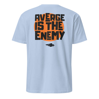 Light Blue Average is the Enemy T-Shirt with Black UNCIVIL Spear