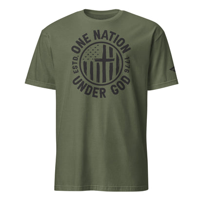 Army Green One Nation Under God T-Shirt