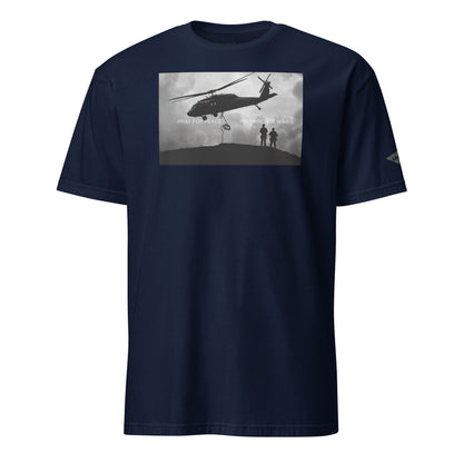 Navy Blue Pray for Peace, Prepare for War helicopter military Unisex UNCIVIL T-Shirt 