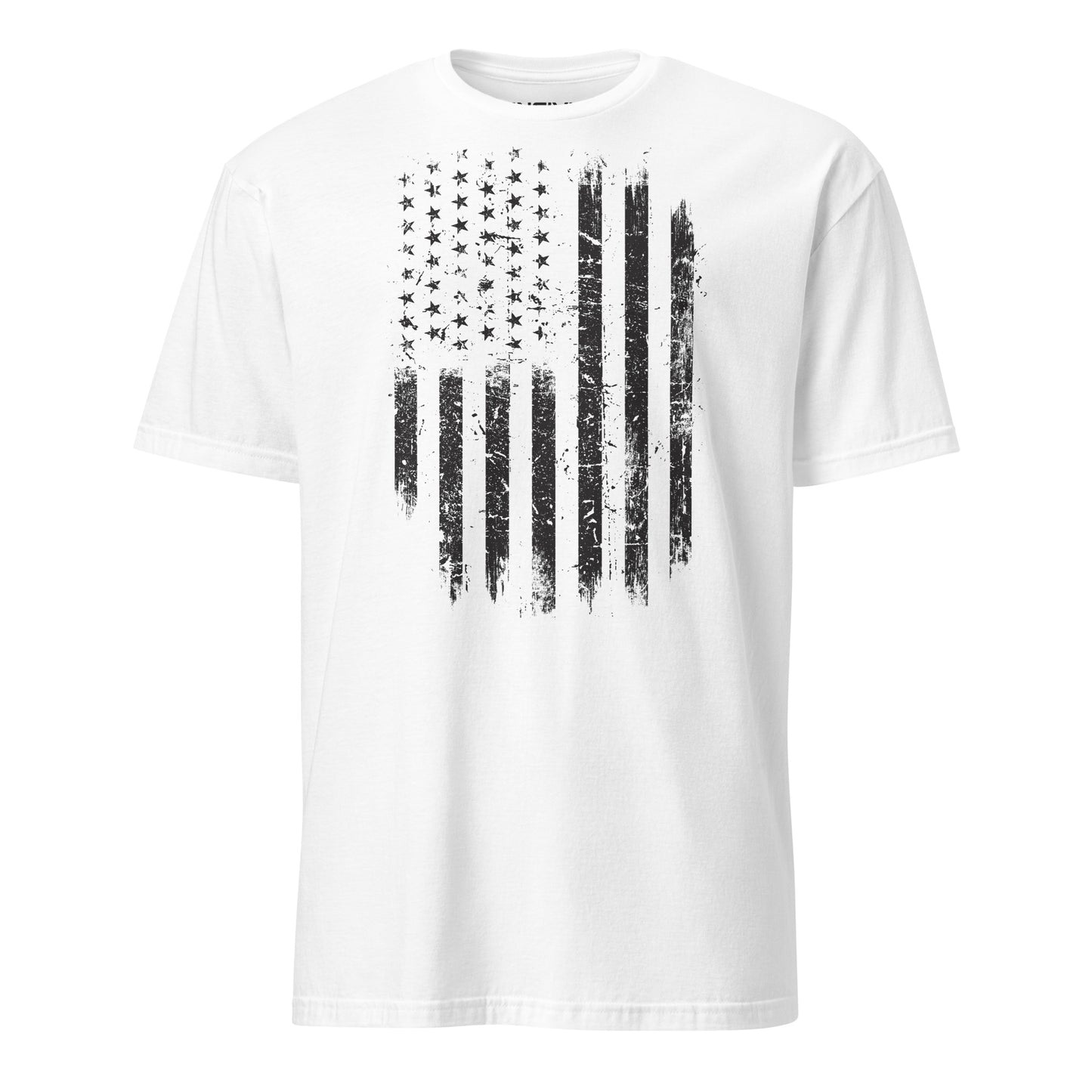 White 'Merica Distressed American Flag Stealth Edition Unisex T-Shirt