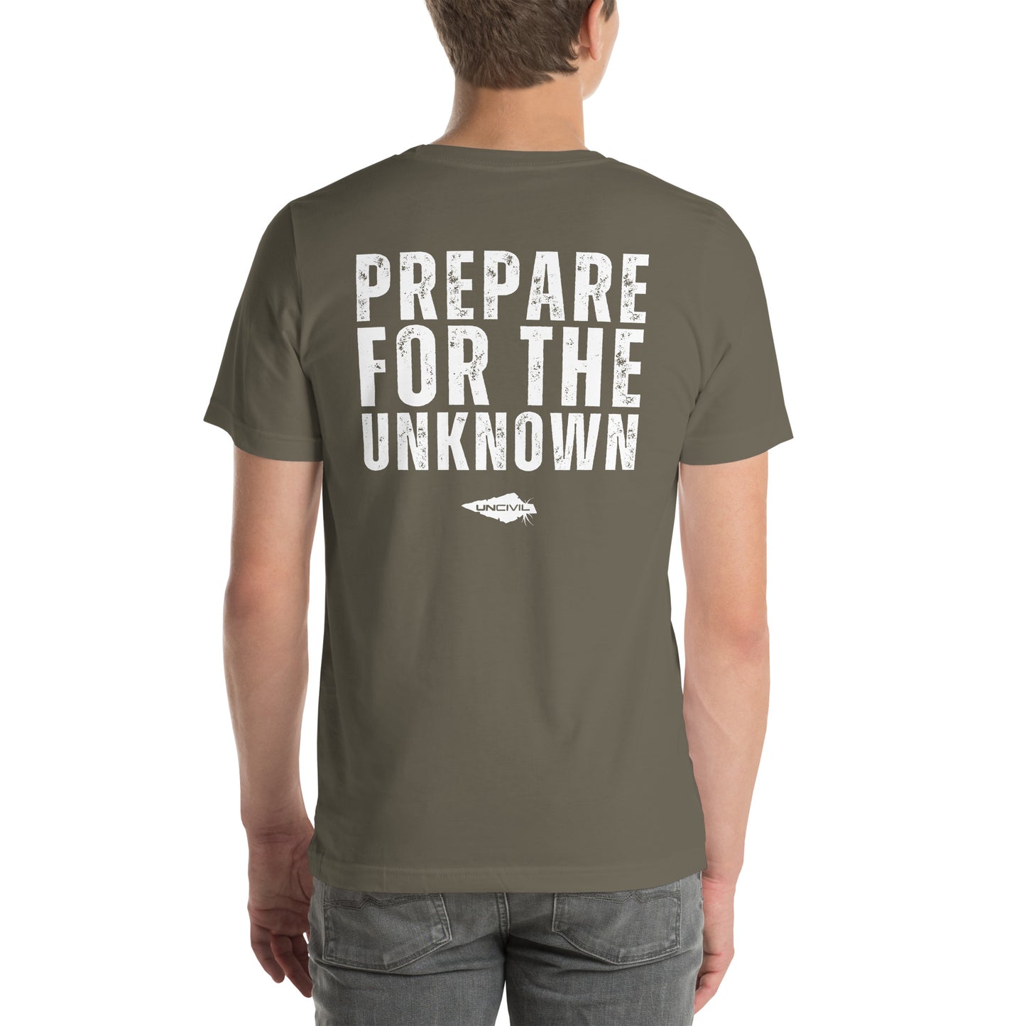 Prepare for the Unknown t-shirt UNCIVIL army green