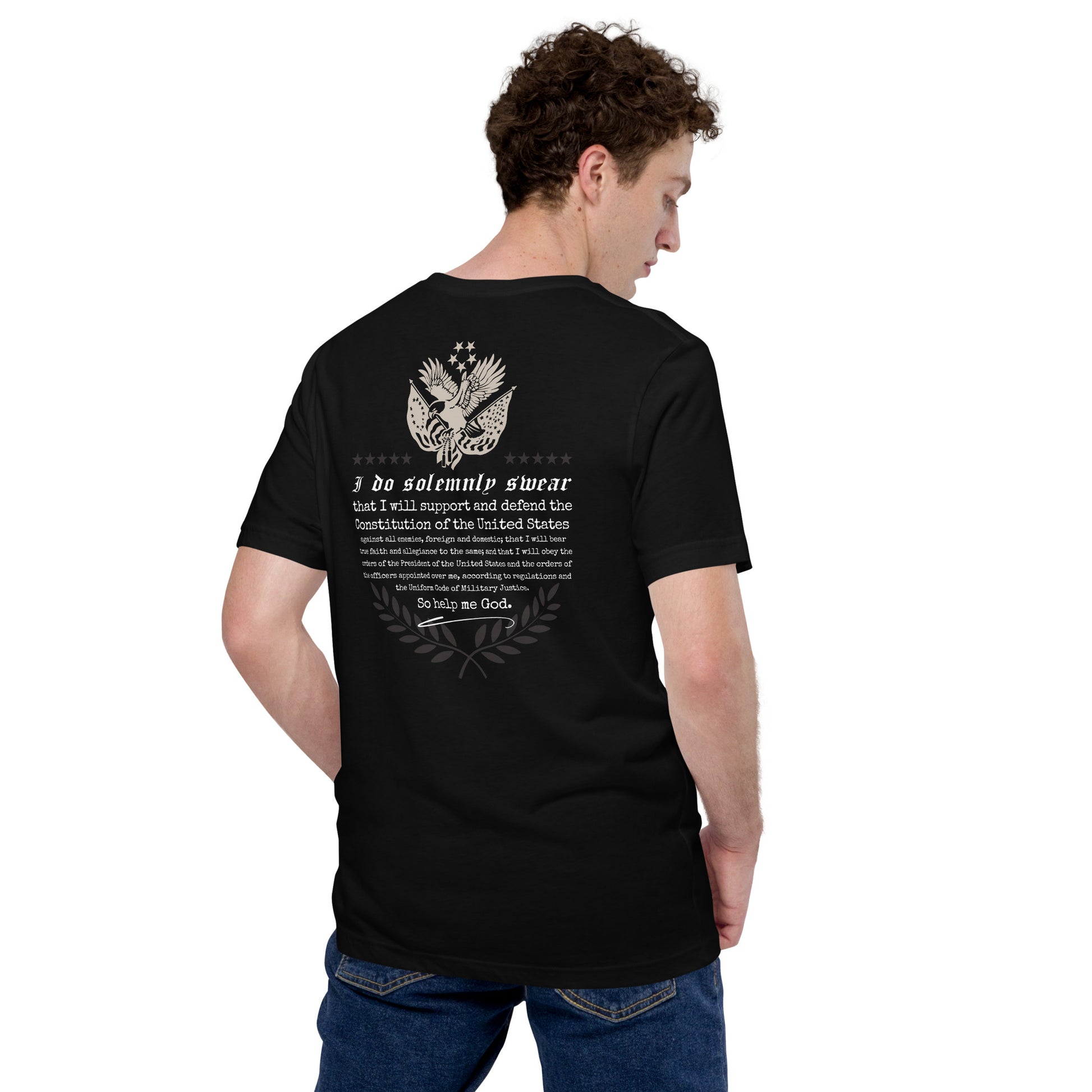 Black UNCIVIL Oaths of Enlistment T-Shirt for Veterans