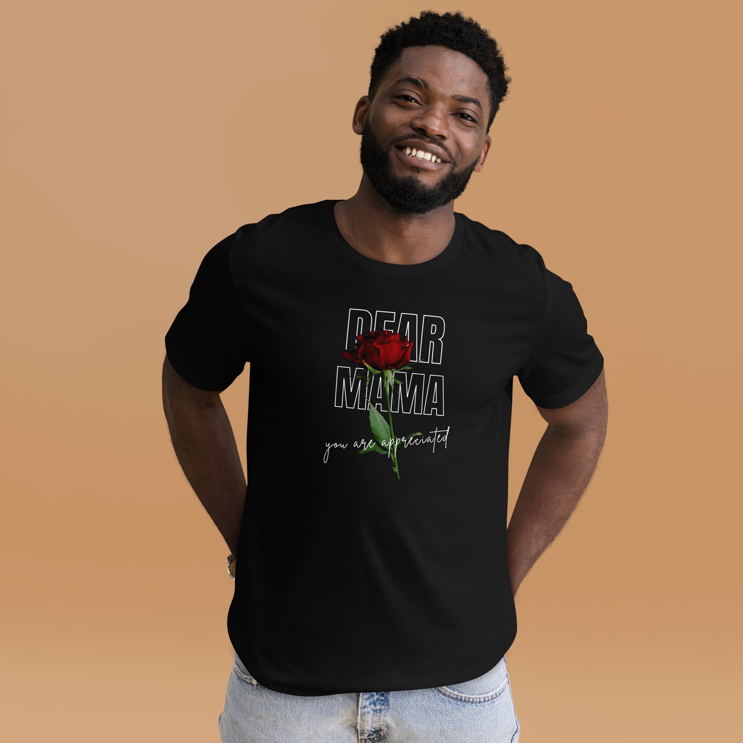 Dear Mama Tupac Shakur Inspired T-shirt, black men's tee