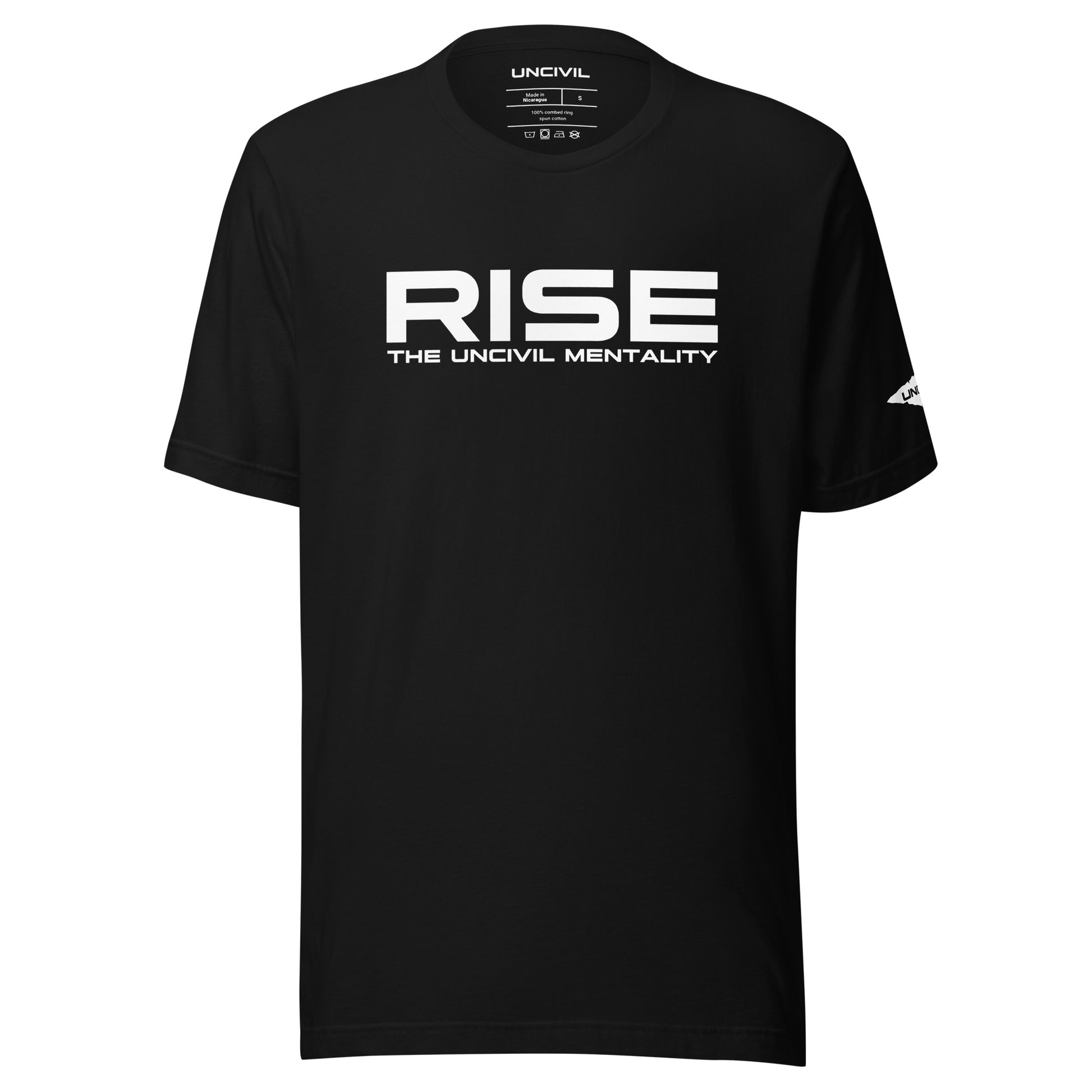 RISE the UNCIVIL Mentality Unisex Lifestyle t-shirt - Black