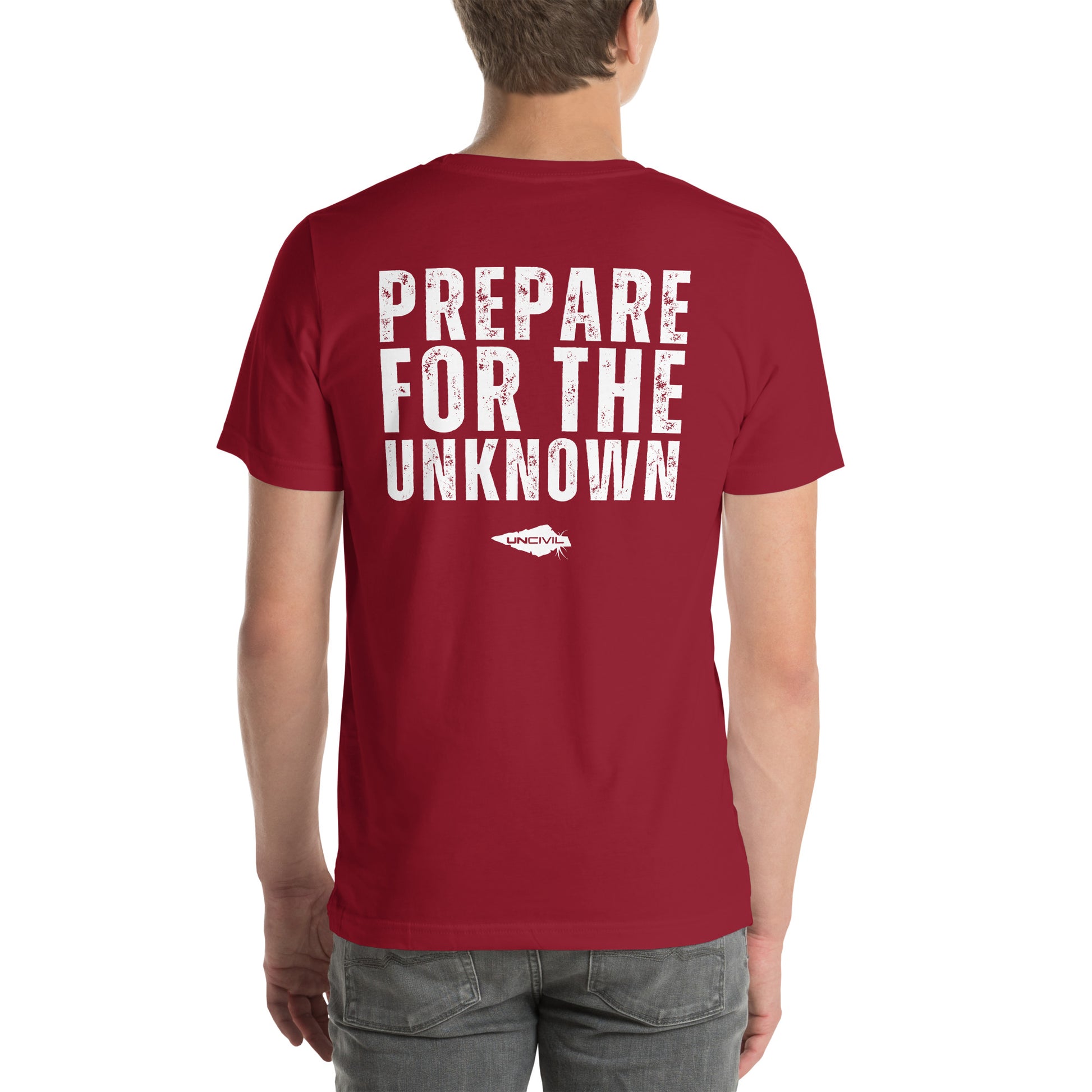 Prepare for the Unknown t-shirt UNCIVIL red