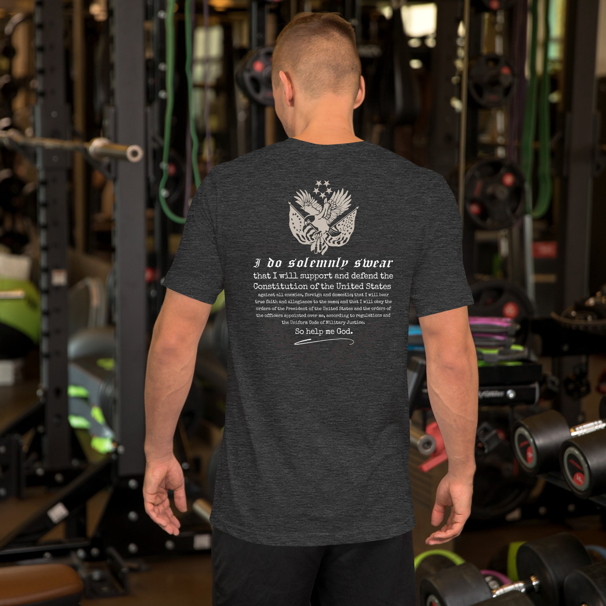 Heather Grey UNCIVIL Oaths of Enlistment T-Shirt for Veterans