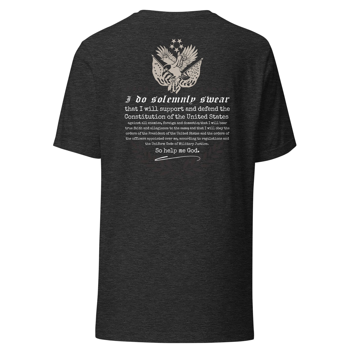 Heather Grey UNCIVIL Oaths of Enlistment T-Shirt for Veterans