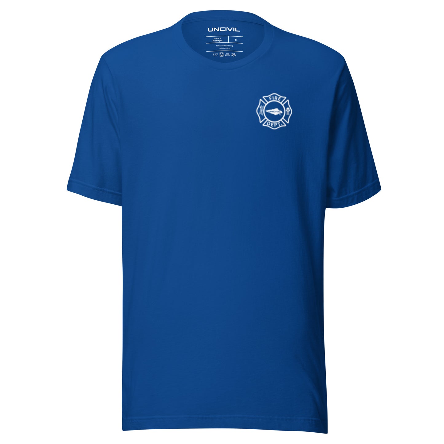 Keys to the City Halligan shirt, Royal blue unisex t-shirt with maltese cross