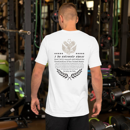 White UNCIVIL Oaths of Enlistment T-Shirt for Veterans