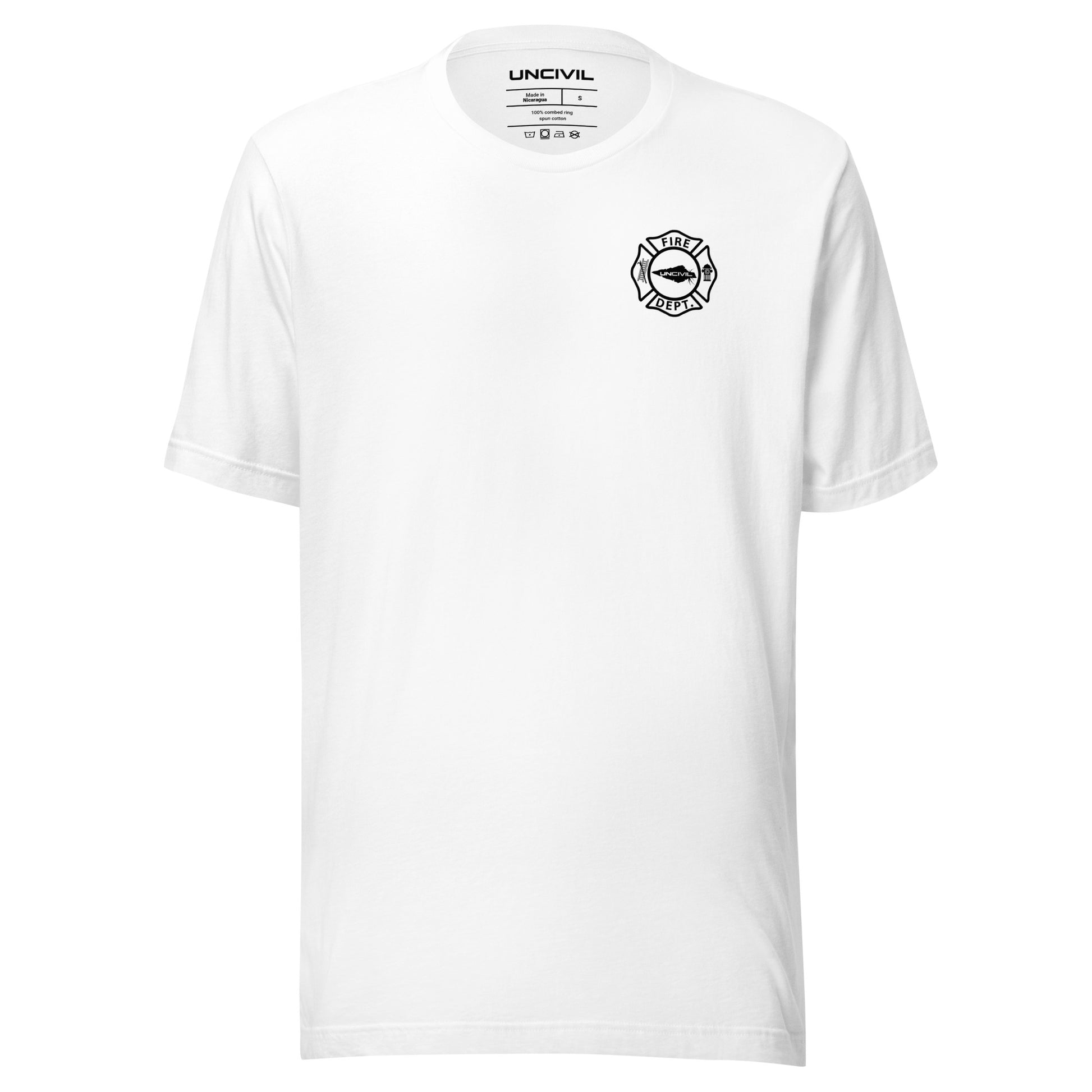 Keys to the City Halligan shirt, White unisex t-shirt with maltese cross