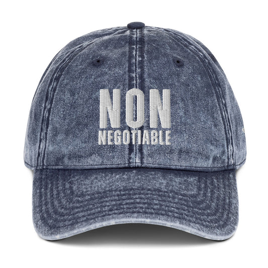 Non-Negotiable UNCIVIL Blue Vintage Hat