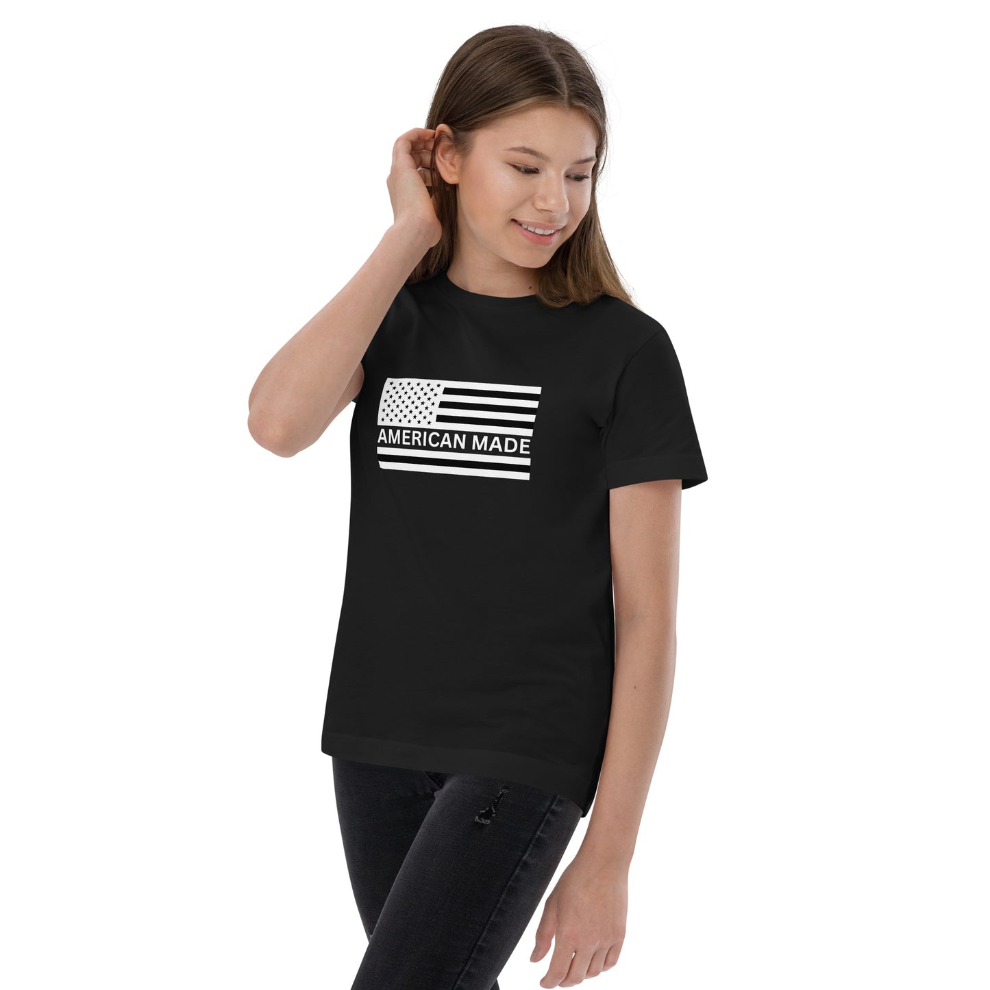 Let your young patriots show their love for America with our American Made Youth UNCIVIL Tee. This tee features a bold American flag graphic that will showcase your child's patriotism and support for American values.